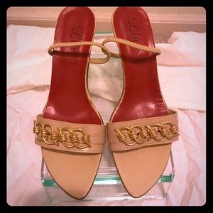 Italian low heeled sandal